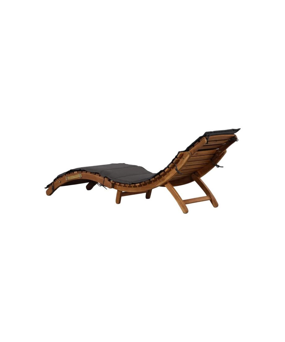 Solid Acacia Wood Sun Lounger