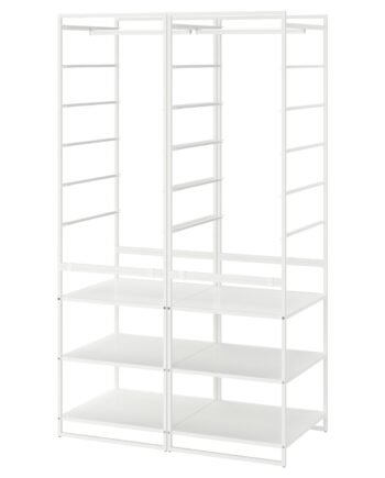 Compact Wardrobe, Wardrobe combination, white, 99x51x173 cm