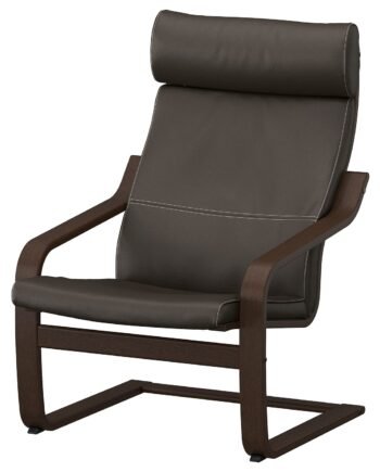 Woodcrest, Armchair, brown/Glose dark brown