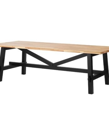 Canyon Edge, Dining table, acacia/black, 235x100 cm