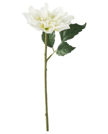 Artificial flower, in/outdoor/Dahlia white, 30 cm